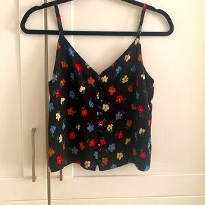 Madewell flowered blouse
